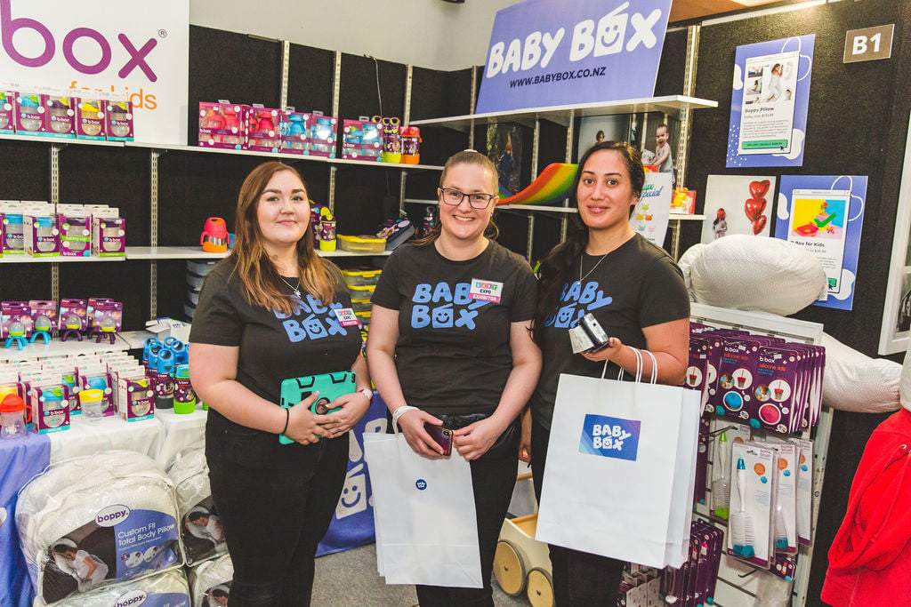 Baby Box team at the Wellington Baby Expo