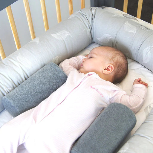 Babyhood Organic Breathe Eze Cosy Crib - Grey Leaf | Baby Box | NZ Baby Shop