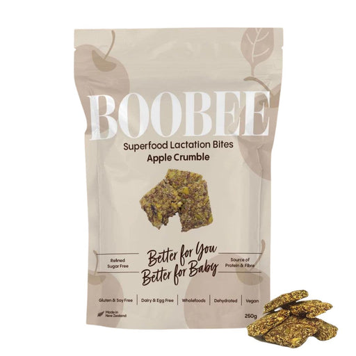 Natural Abundance BOOBEE Superfood Lactation Bites - Apple Crumble | Baby Box | NZ Baby Shop