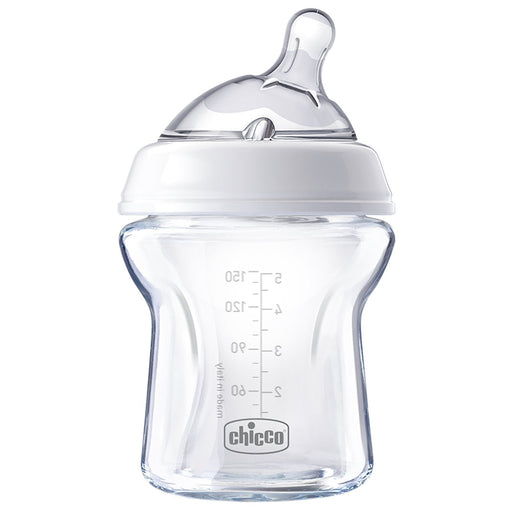 Chicco Natural Feeling Glass Baby Bottle 150ml | Baby Box | NZ Baby Shop