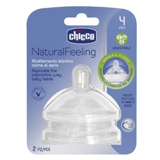 Chicco Natural Feeling Teat / Nipple - 4m+ - 2 pack | Baby Box | NZ Baby Shop