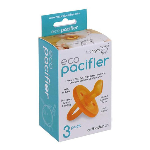 EcoPiggy ecoPacifier Natural Dummy - Orthodontic - 3 pack | Baby Box | NZ Baby Shop