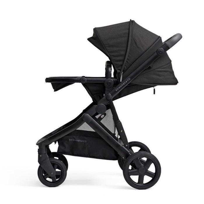 Edwards & Co Olive stroller- Black | Baby Box | NZ Baby Shop