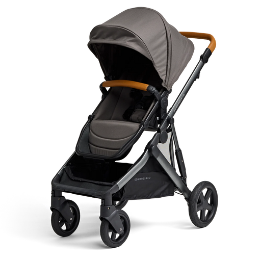 Edwards & Co Olive stroller - Ochre Grey | Baby Box | NZ Baby Shop