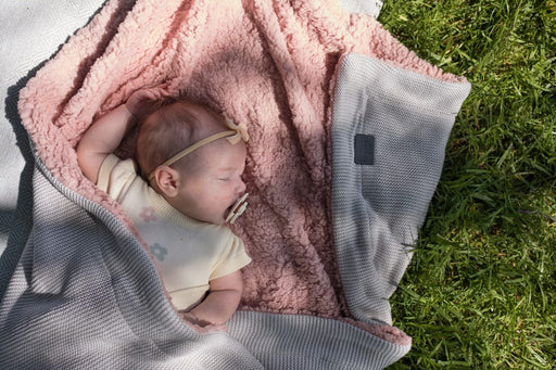 Edwards & Co - Stroller Blanket Pink Blush | Baby Box | NZ Baby Shop