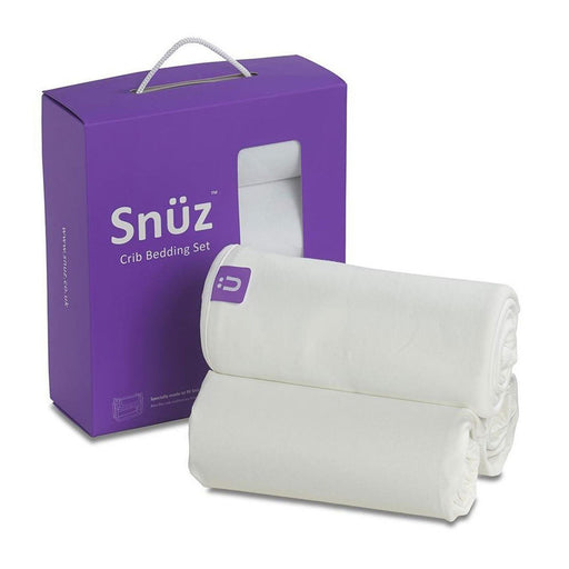 Snuzpod Crib Bedding Set - 3 Pack - White (Jersey) | Baby Box | NZ Baby Shop
