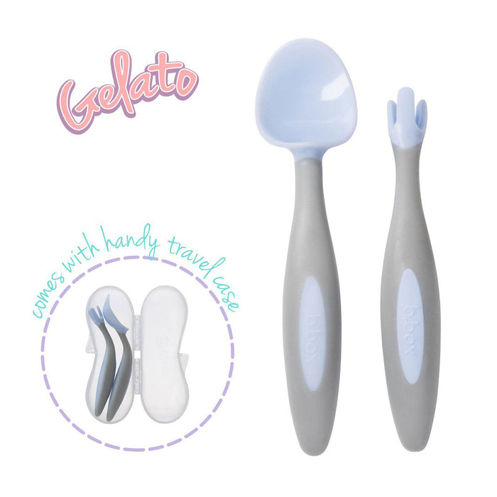b.box Cutlery Set - Fork, Spoon, Travel Case | Baby Box | NZ Baby Shop