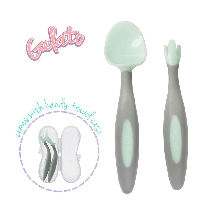 b.box Cutlery Set - Fork, Spoon, Travel Case | Baby Box | NZ Baby Shop