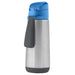 b.box Insulated Sport Spout bottle 500ml - Blue Slate | Baby Box | NZ Baby Shop
