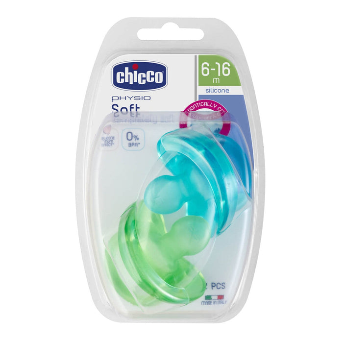 Chicco - Physio Soft Soother 6-12 mths - 2 pack | Baby Box | NZ Baby Shop