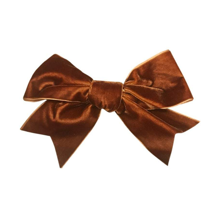 Isabella Bows - Grand French Velvet Bow Clips | Baby Box | NZ Baby Shop