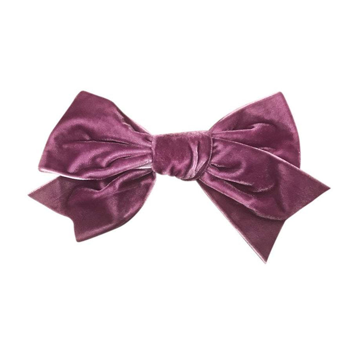 Isabella Bows - Grand French Velvet Bow Clips | Baby Box | NZ Baby Shop