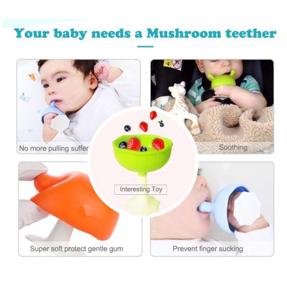 Mombella Soothing Mushroom Teether - Green | Baby Box | NZ Baby Shop