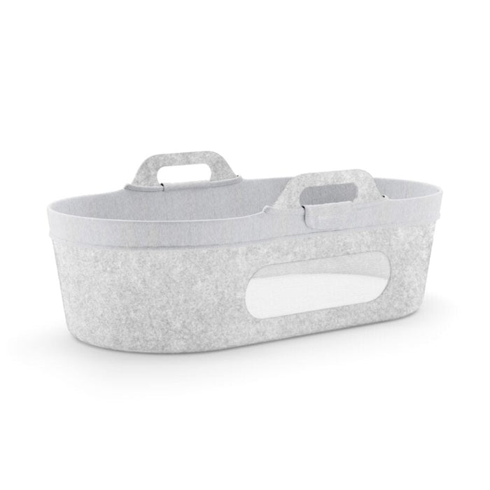 SnuzBaskit Light Grey Moses Basket & Dove stand- Pre Order | Baby Box | NZ Baby Shop