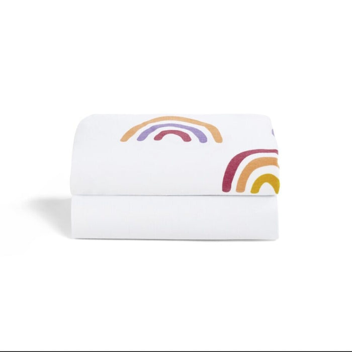 SnuzBaskit Twin Pack Sheets-Rainbow - Pre Order | Baby Box | NZ Baby Shop