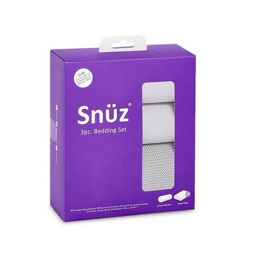 Snuzpod Crib Bedding Set - 3 Pack - Grey | Baby Box | NZ Baby Shop