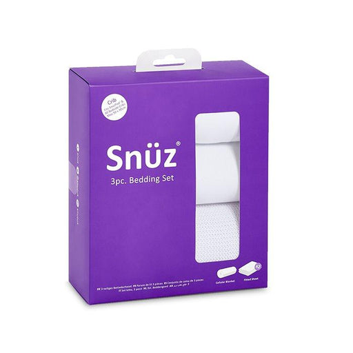 Snuzpod Crib Bedding Set - 3 Pack - White (Cellular Blanket) | Baby Box | NZ Baby Shop